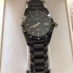 Watch with sapphires and diamonds